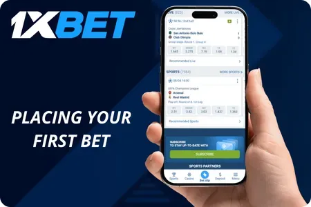 Place your first bet on 1xBet